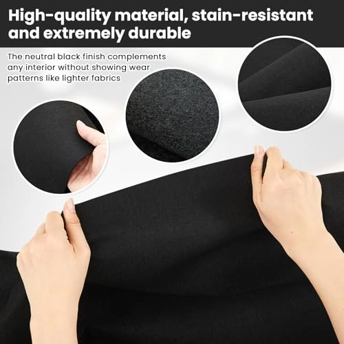 Underfelt Carpet - 22 Sq ft 16 x 195 in Black Self Adhesive Back