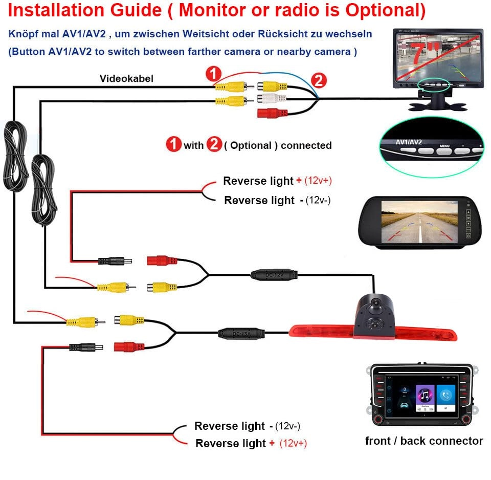 Reversing Camera - Night vision 628 x 586 pixels