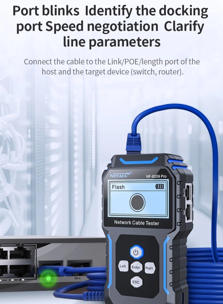 NF-8209Pro - Network Cable Tester PoE