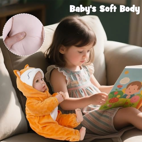Real Life Baby Dolls - 17 inches Vinyl Soft Cloth Body Ages 3+