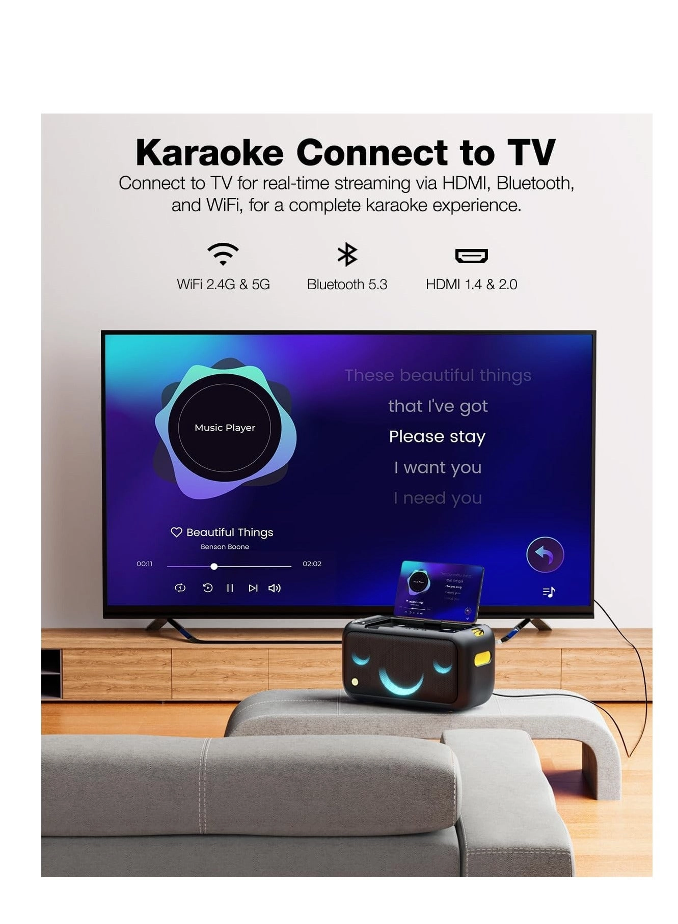 Break X1 - 2 wireless microphones 800W peak to peak power