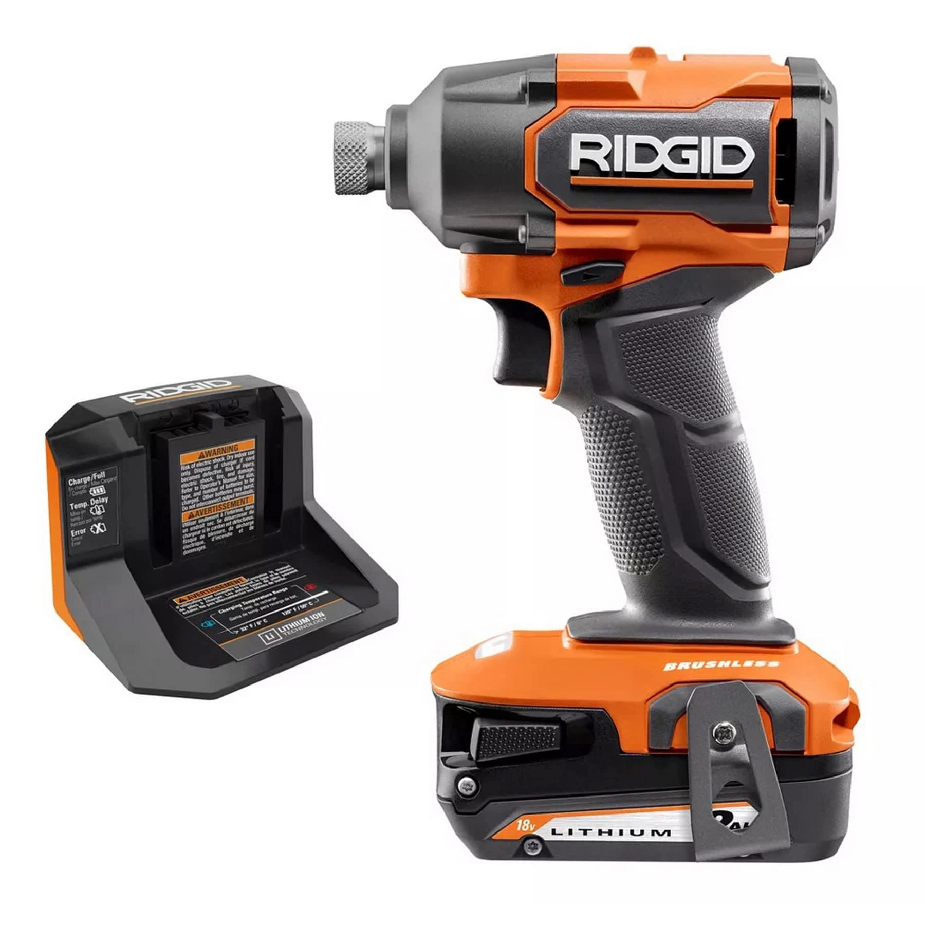 Ridgid 18V Brushless 1/4-inch Impact Driver - 2.0 Ah