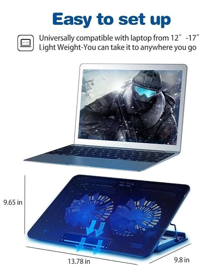Laptop Cooling Pad - 6 fans 12-17 Inch