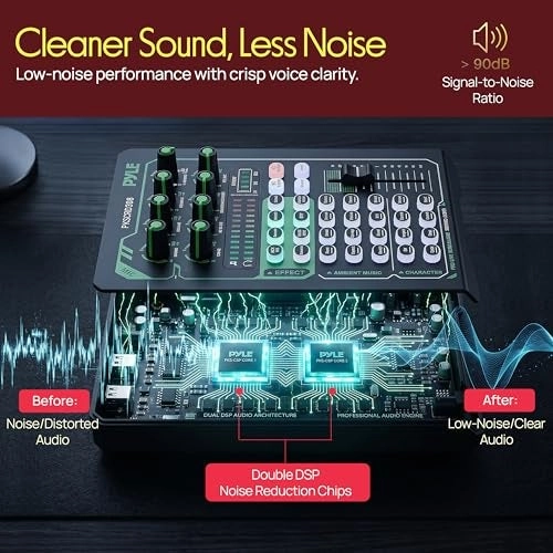 Sound Card - 2 channels + Condenser Microphone