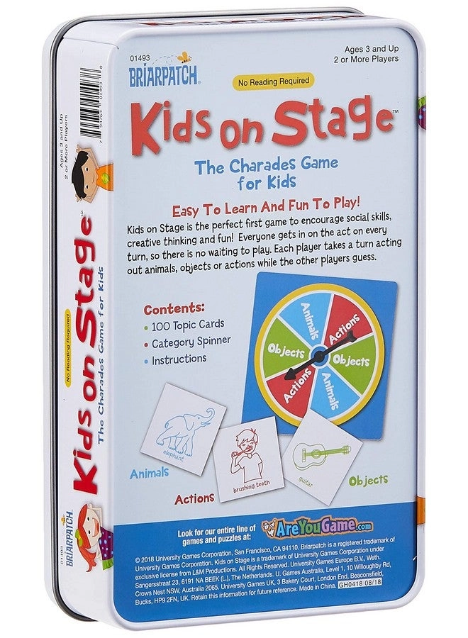 Kids on Stage: The Charades Game For Kids Travel Tin