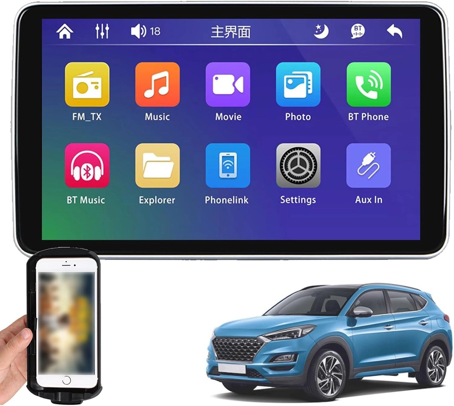 car headrest display - 10.1 Inch