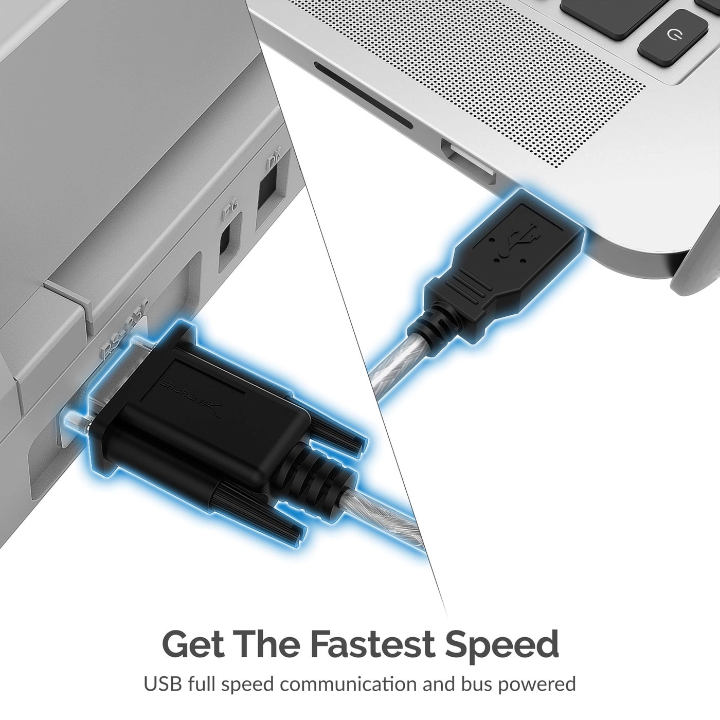USB 2.0 to Serial Converter Cable - 9 Pin DB 9 RS 232
