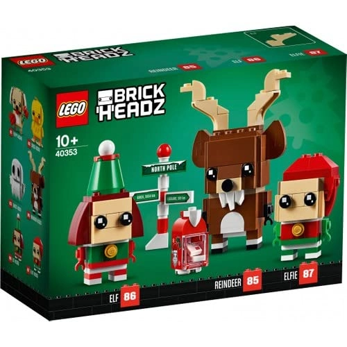 Brickheadz Reindeer, Elf and Elfie (40353) - Christmas Seasonal