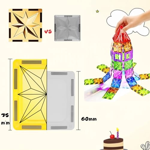 Magnetic Tiles - 100 pcs