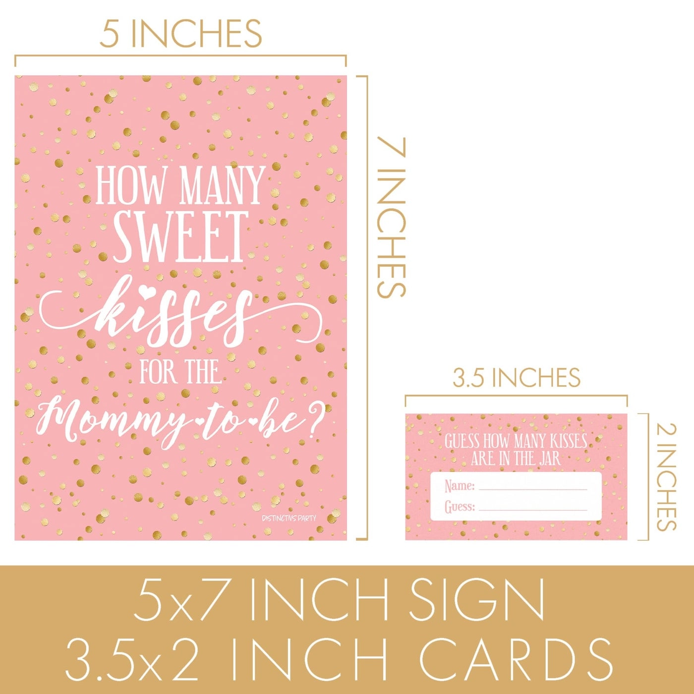 How Many Kisses Baby Shower Game