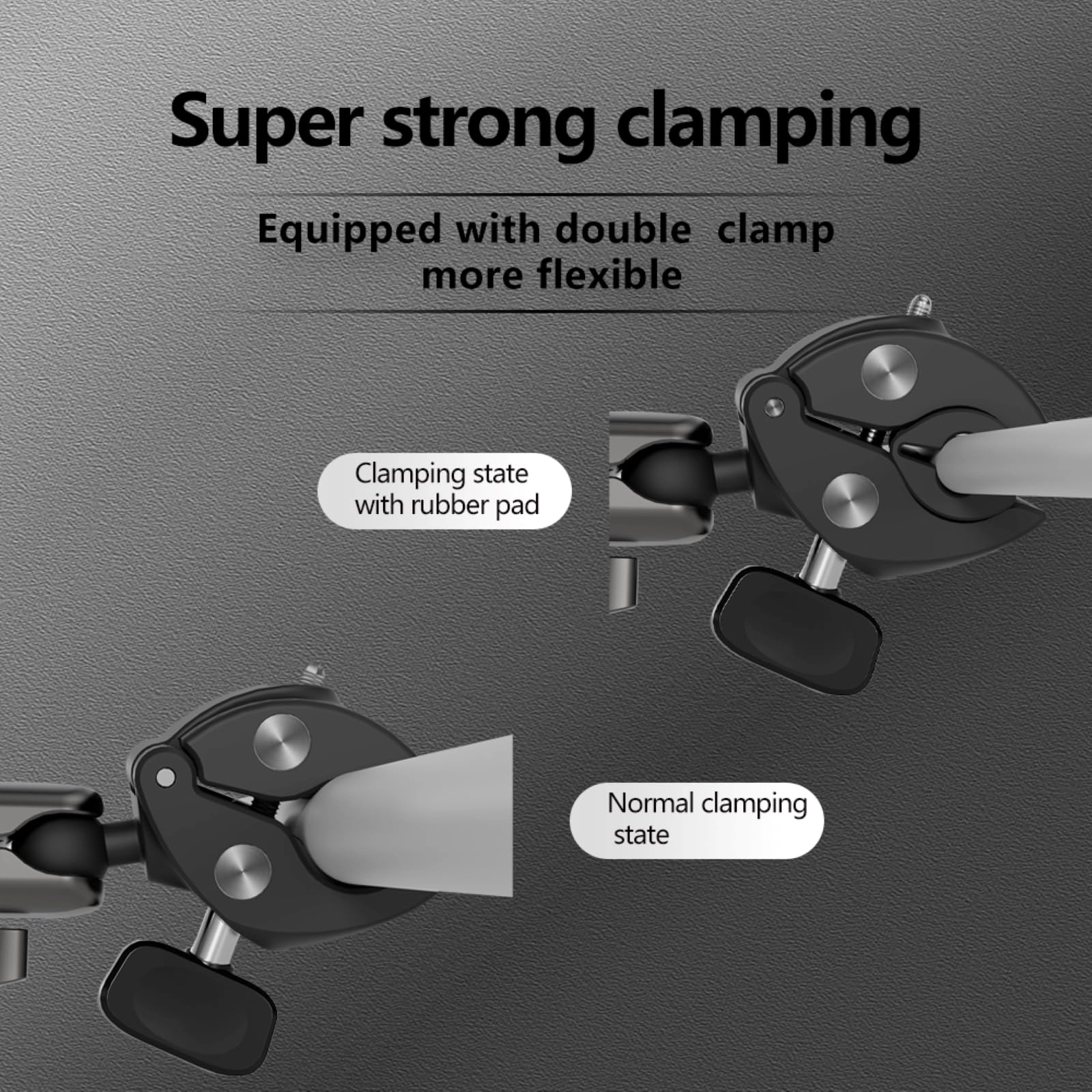 Dual Clamp Mount - 360° Handlebar