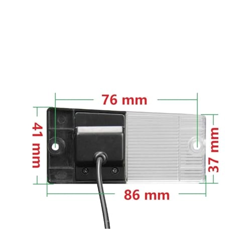 Reverse car rear view camera - Night vision Wired 720 x 540 pixels