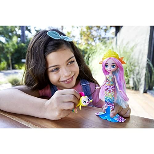 Radia Rainbow-Fish Doll - 15.2 cm with Flo
