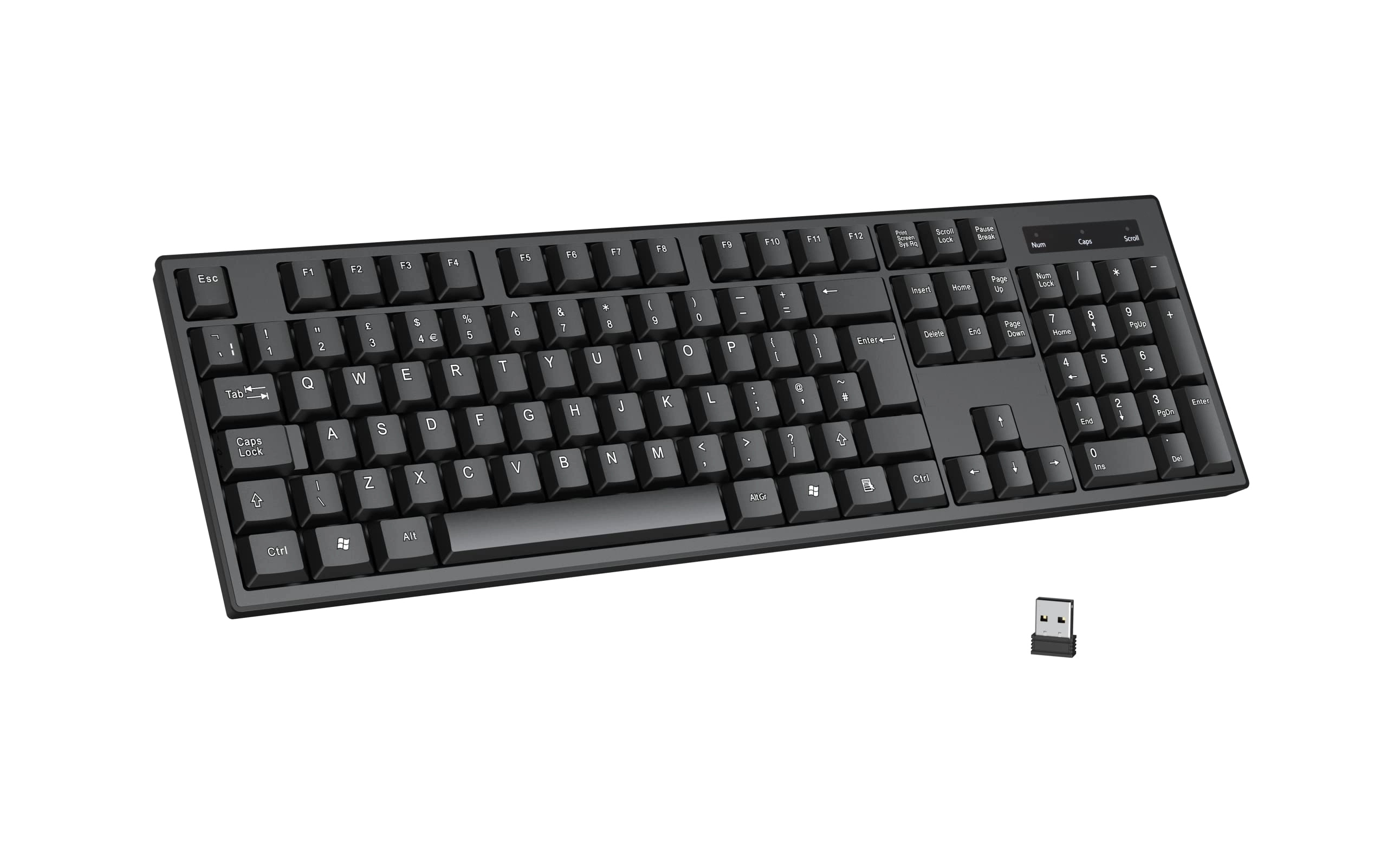 cntorich 2.4G Wireless Keyboard - UK Wireless