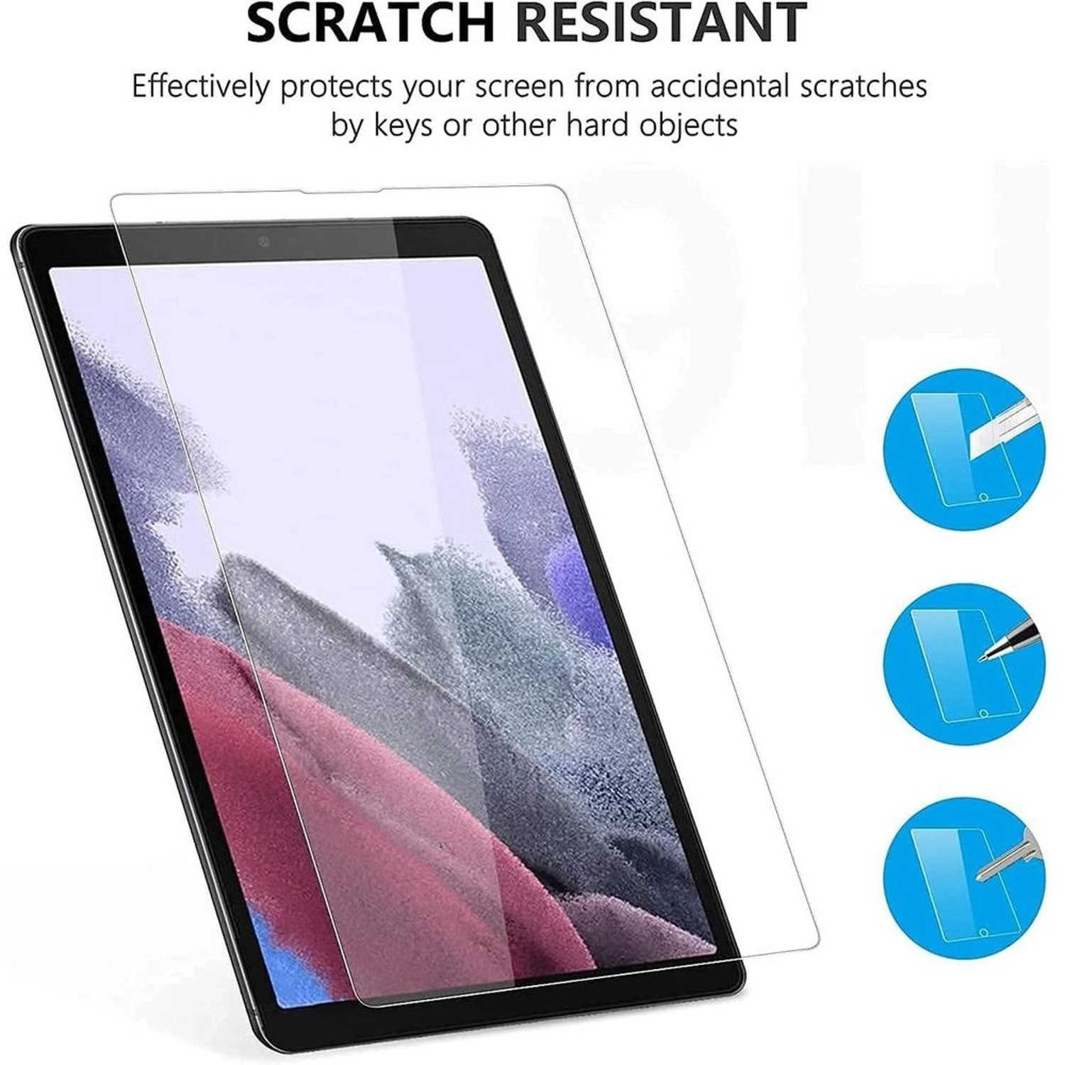 Edge-to-Edge Tempered Glass for Galaxy Tab A7 Lite