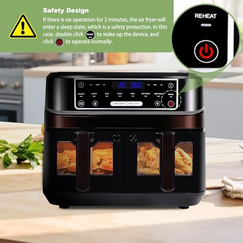 2 Chamber Hot Air Fryer - 12 Liters