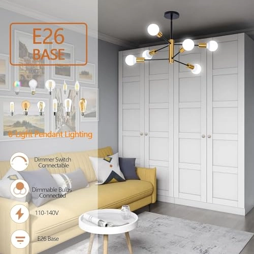 Modern Chandelier - Dimmable