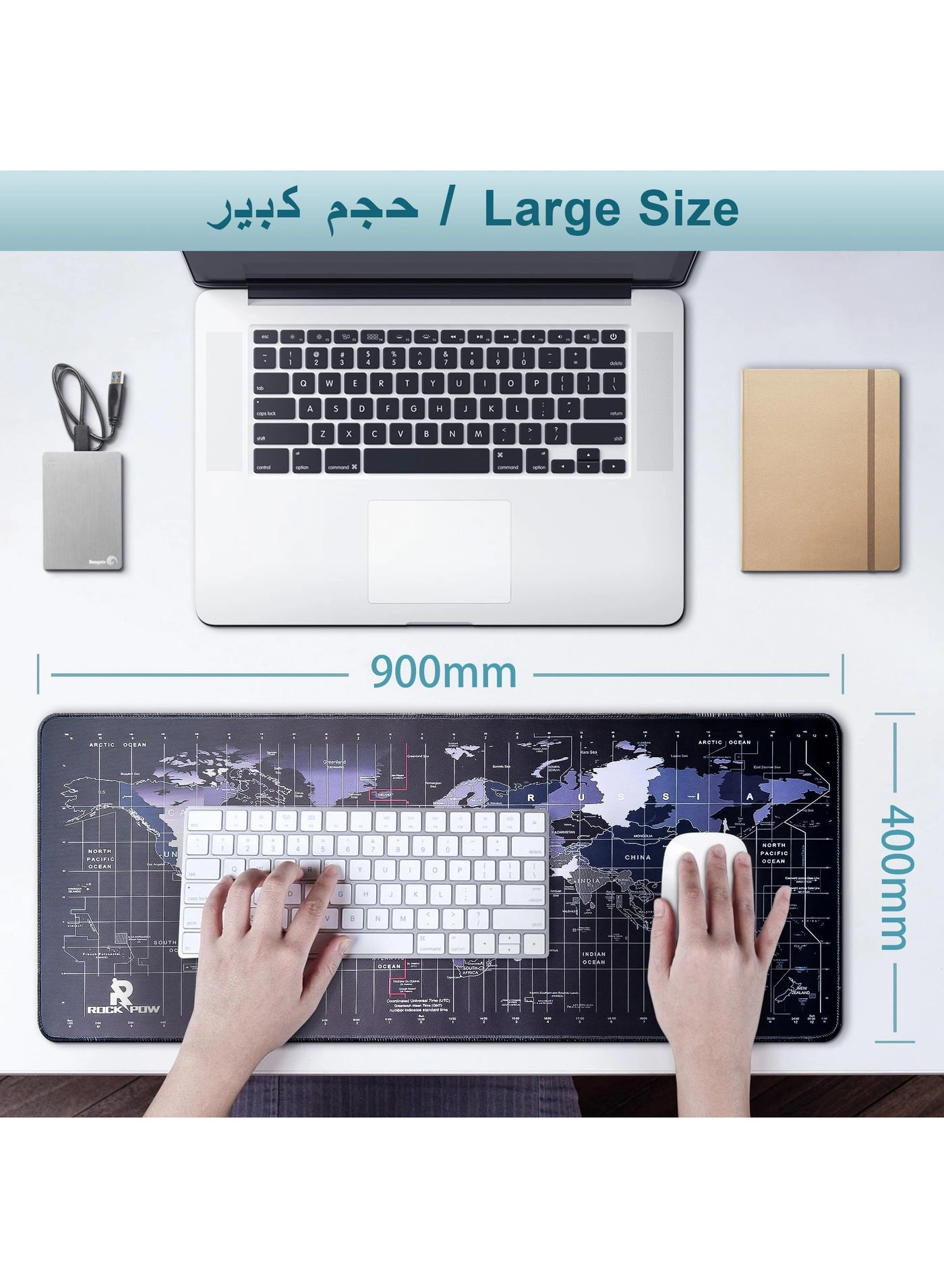 Extended XXL Leather Gaming Mouse Pad