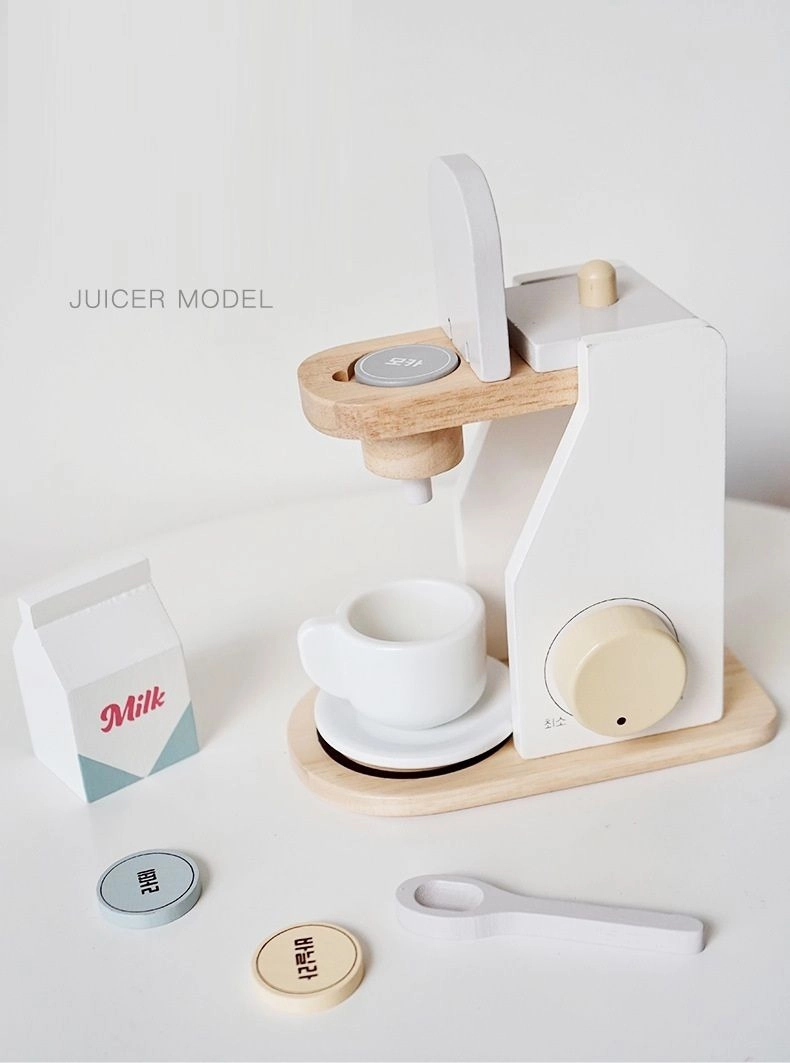 Kids Wooden Coffee Maker - 7 pcs (5551007-TC8156)