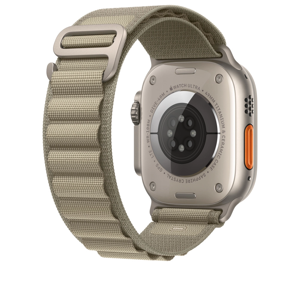 Olive Alpine Loop for 49mm Apple Watch - Large