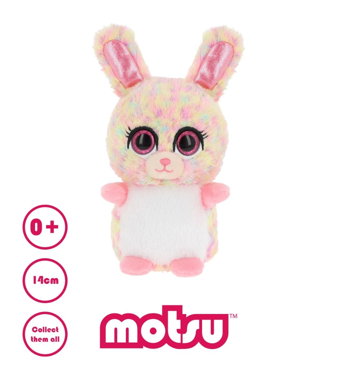 Motsu Bunny - 14 cm Multi Colour