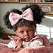 Reborn Baby Doll - 20 Inch Vinyl Cloth Body Black Ages 3+