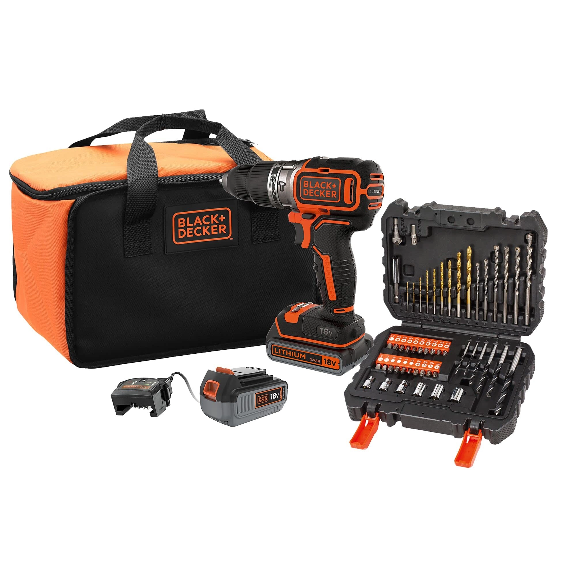 Black & Decker brushless impact drill - 4.0 Ah 2.5 Ah