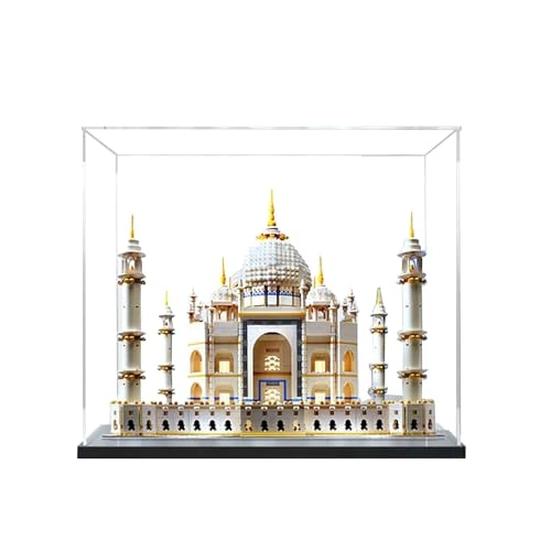 Acrylic Display Case - 10256 54 x 54 x 45 cm Black Base Painted Model (3mm)-a