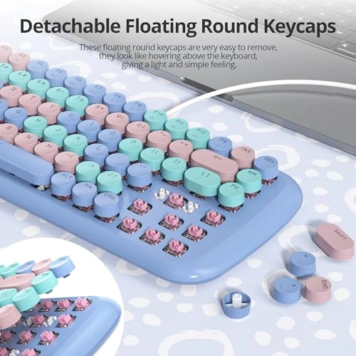 Retro Typewriter Mechanical Keyboard - Wired