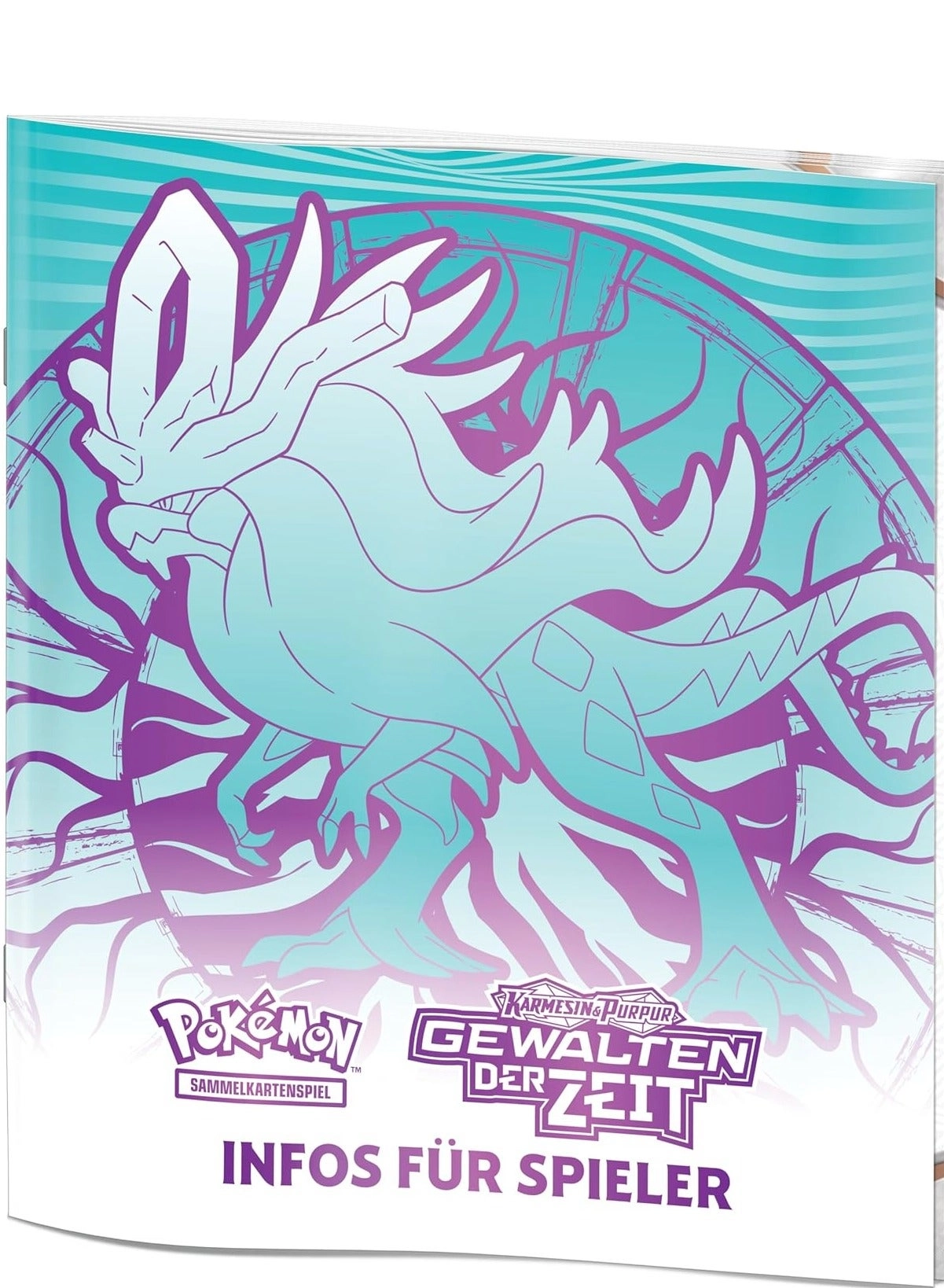 Top Trainer Box Crimson & Purple - Forces of Time: Windwave - 1 Holographic Full Screen Promo Card 9 Booster Packs