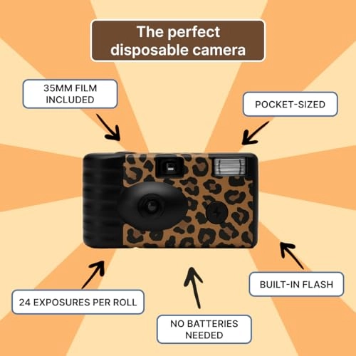 Disposable Film Camera - 35mm 24 Shots Built-In Flash
