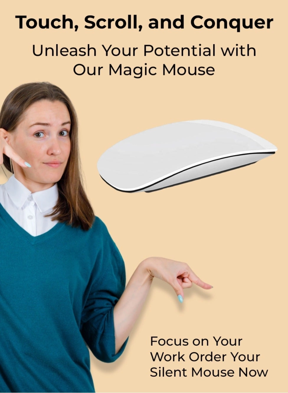 GTBM1 Classic Touch Mouse - Wireless
