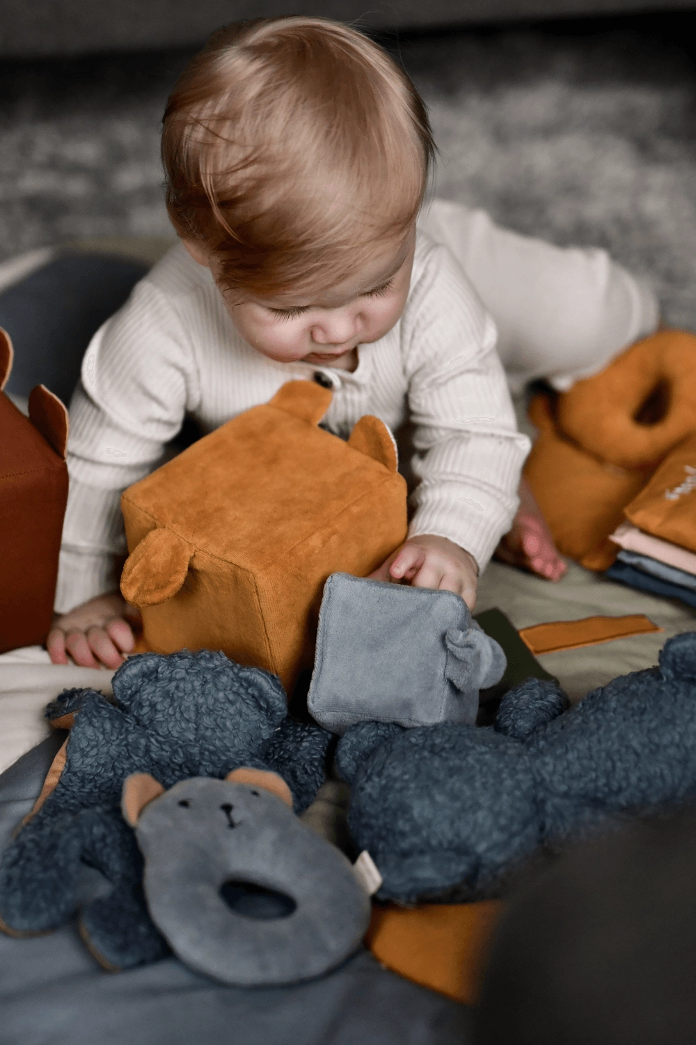 Rattle Bear - Suitable for 0 month & above 100% Cotton Organic