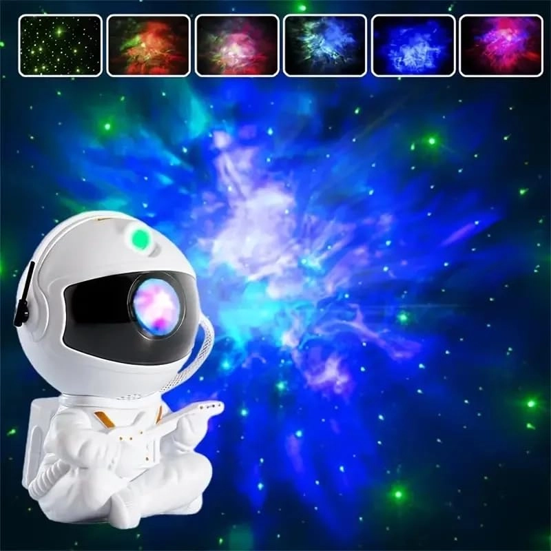 Astronaut Star Projector - Battery Powered Multicolor