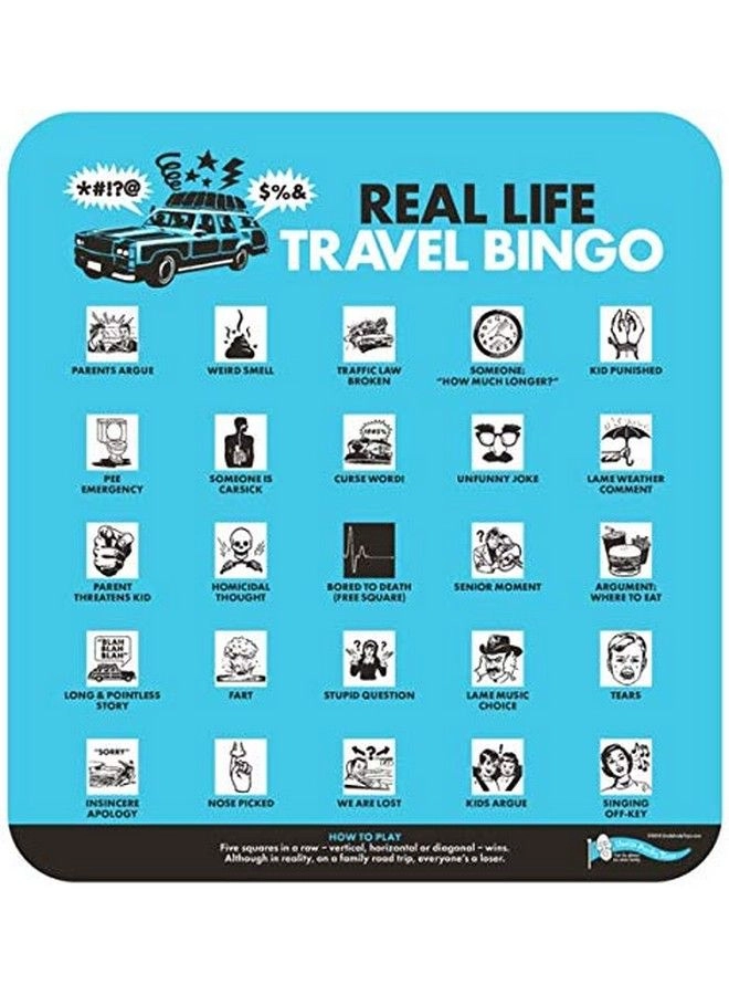 Real Life Travel Bingo - Multi Color 2 Pack