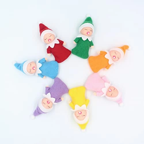 Sleeping Elf Doll - 10cm Plastic Purple