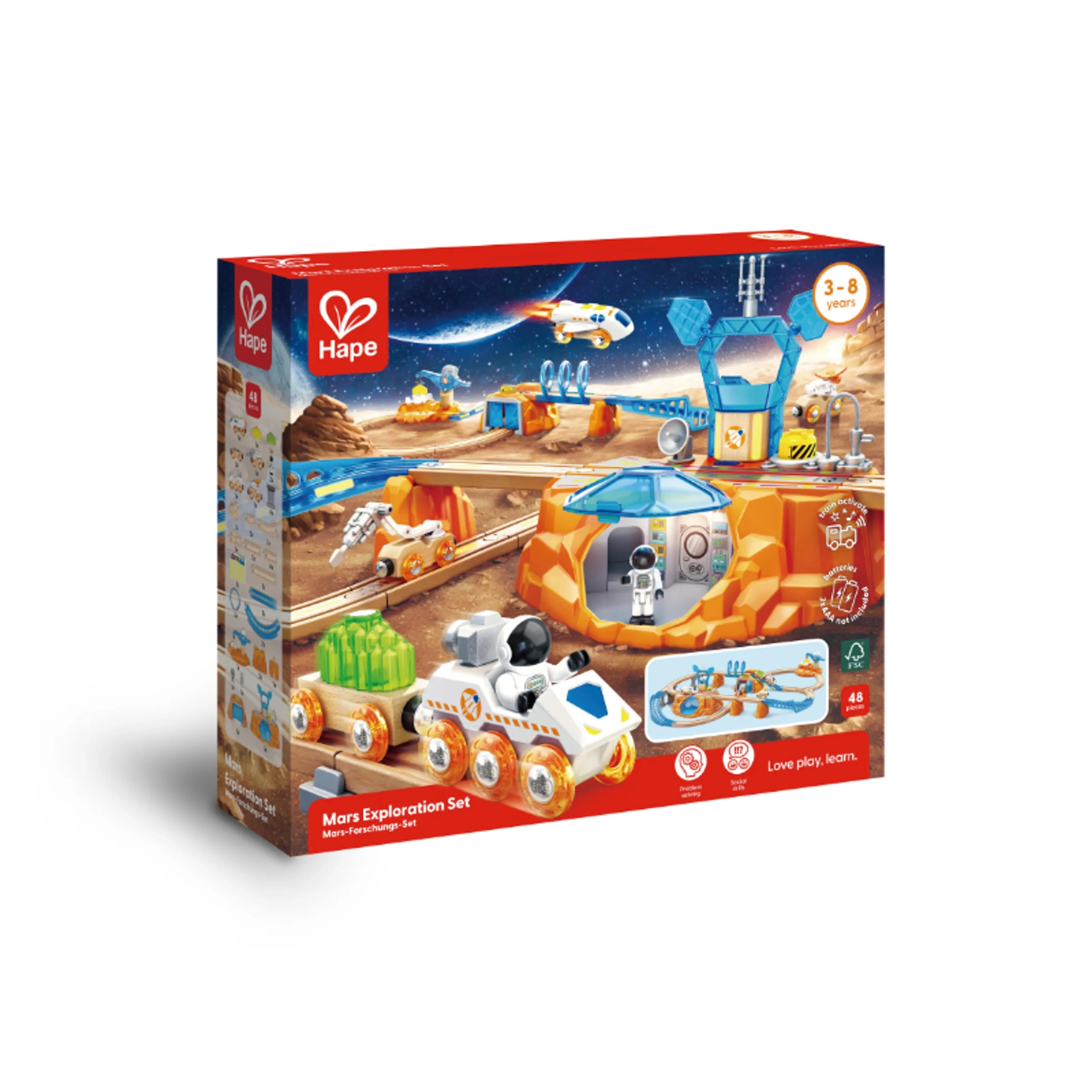 Hape Mars Exploration Rail - Multi Colour 3+