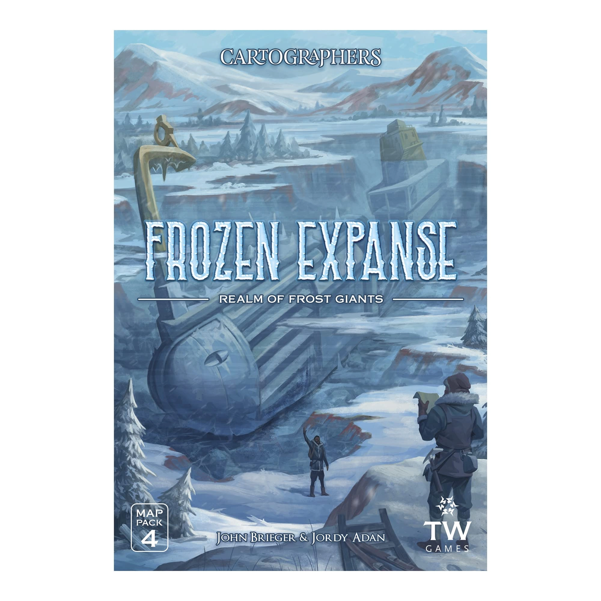 Cartographers: Map Pack 4 - Frozen Expanse - Card Game