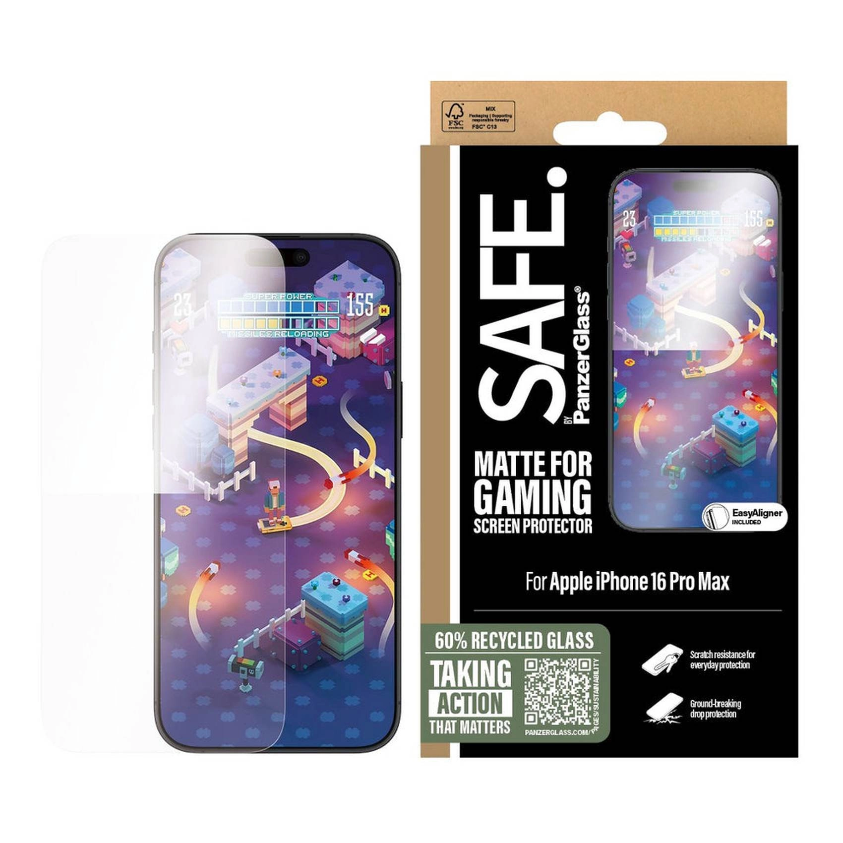 Matte Glass Screen Protector for iPhone 16 Pro Max