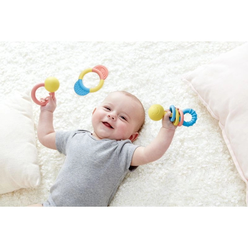 Rattling Rings Teether - rice-based material