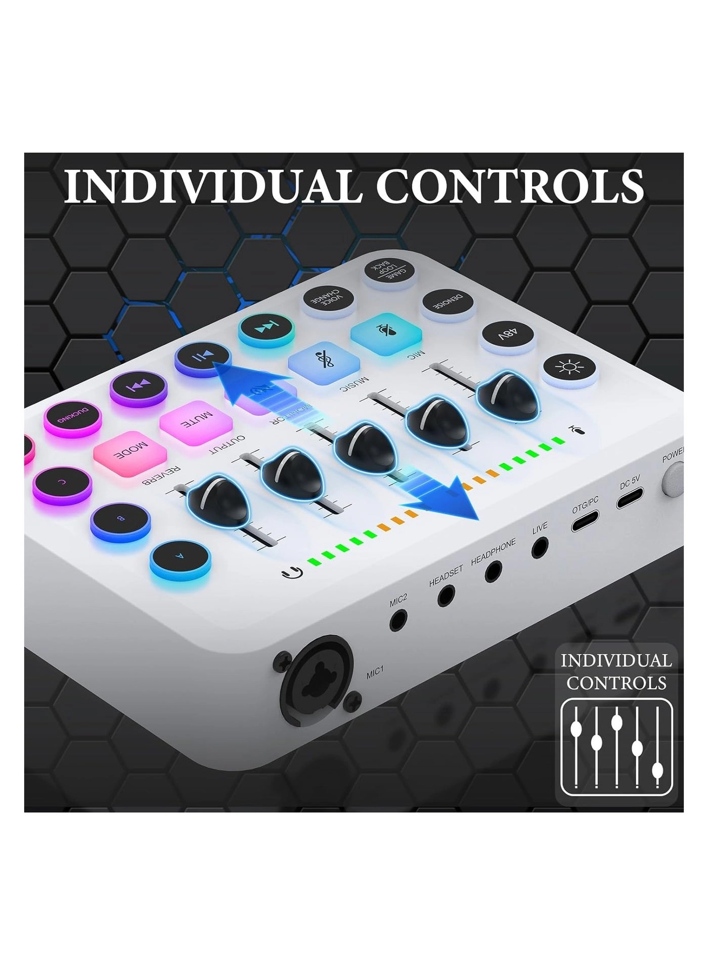 Gaming Audio Mixer - 5 channels