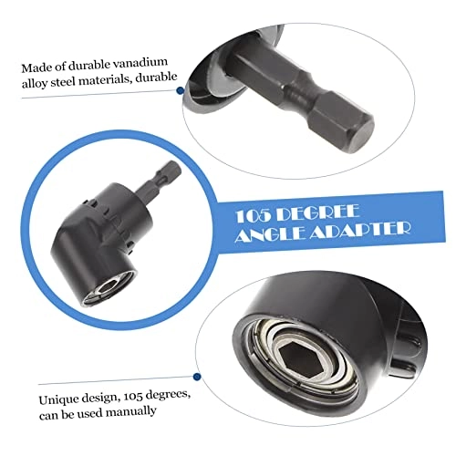 Drill Attachment Adapter - 2pcs Angle Screwdriver Ratchet