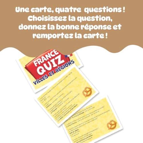Quiz France Cities and Regions - Card Game
