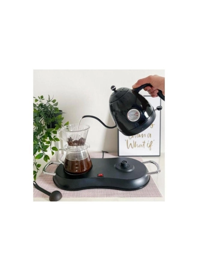Gooseneck Kettle + Glass Server