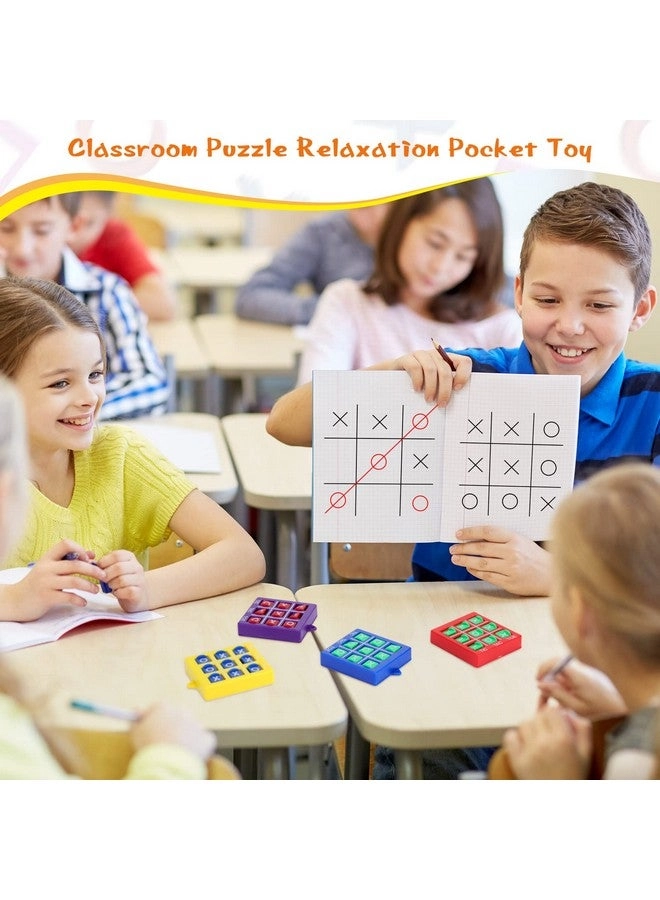 Tic Tac Toe - 4 Pcs Mini 2 x 2 x 0.4 Inch