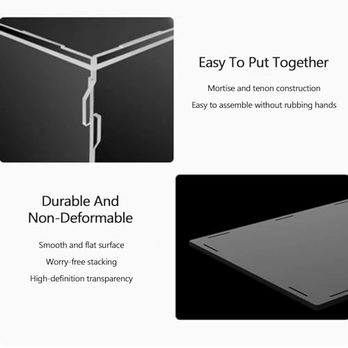 Acrylic Display Box - 50x40x50 cm Background Alloy Frame