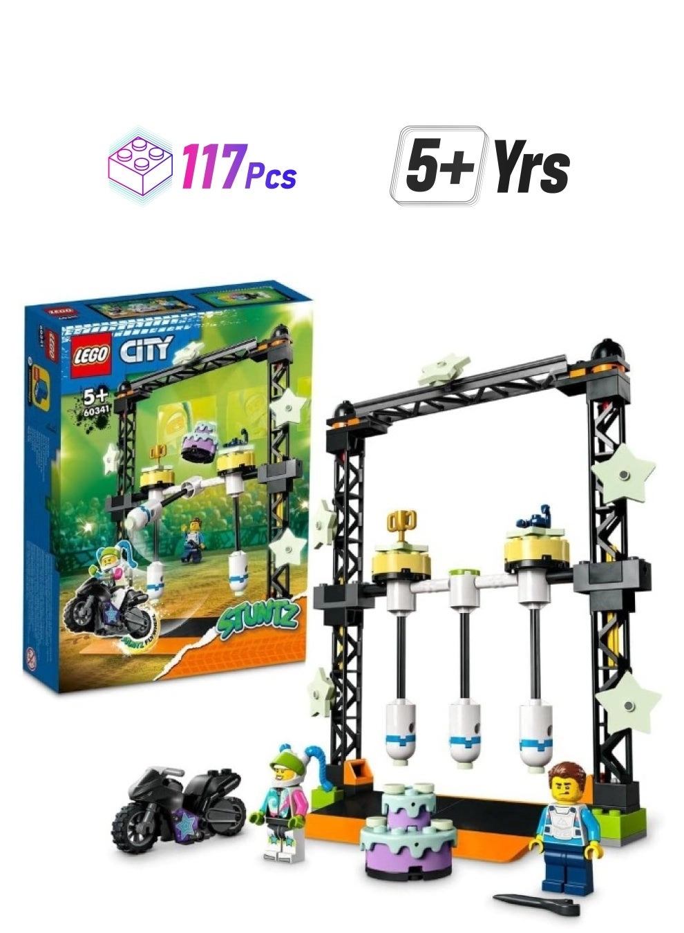 LEGO City The Knockdown Stunt Challenge (60341) - Vehicle