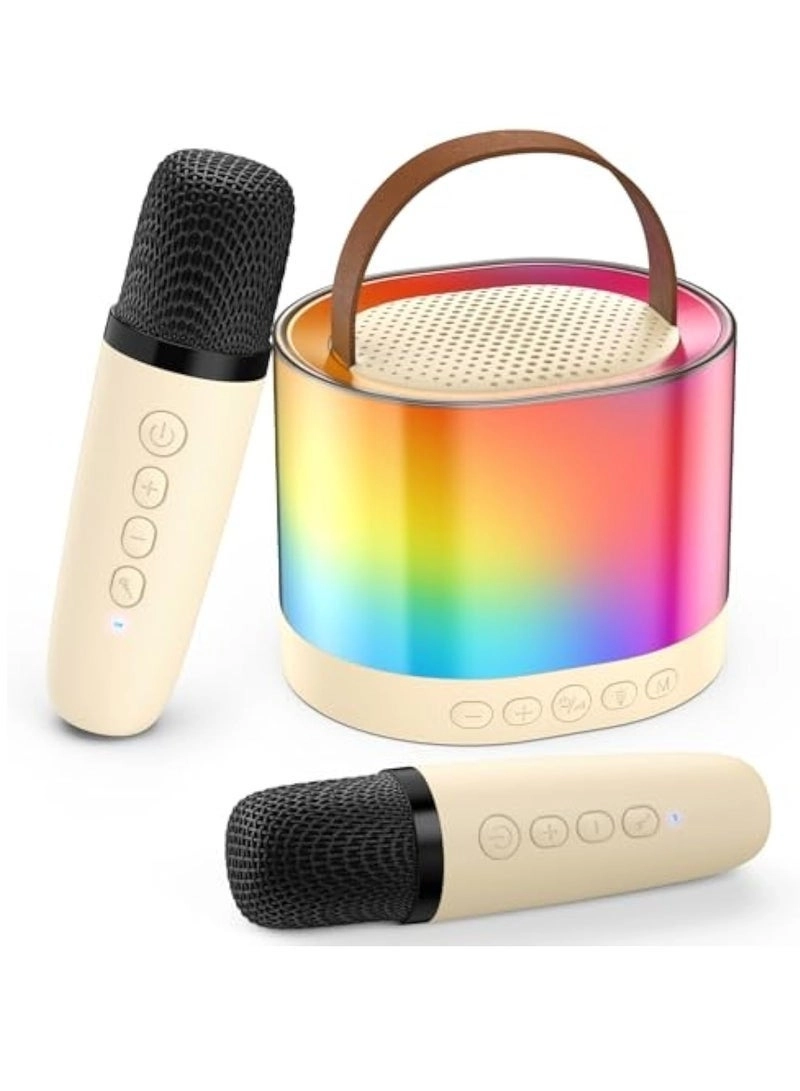 Arabest Karaoke Machine - 2 Wireless Microphones 10W