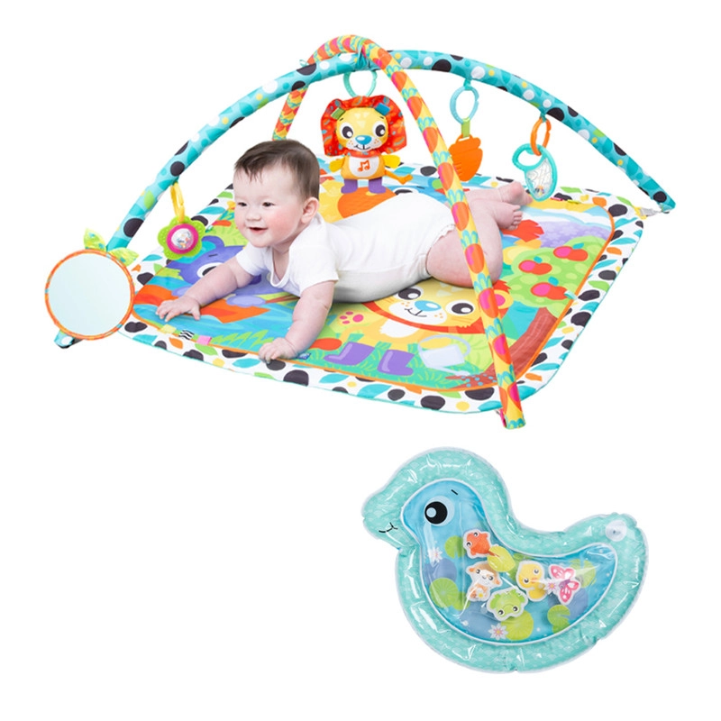 Playgro Giggly Garden Musical Gym + Sensory Pond Pat And Play Water Mat