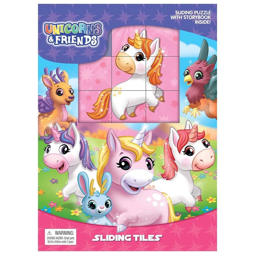 Phidal Publishing In Unicorns Sliding Tiles - Board Book 10 Pages
